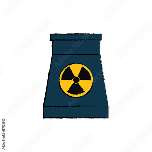 Nuclear energy plant icon vector illustration graphic design