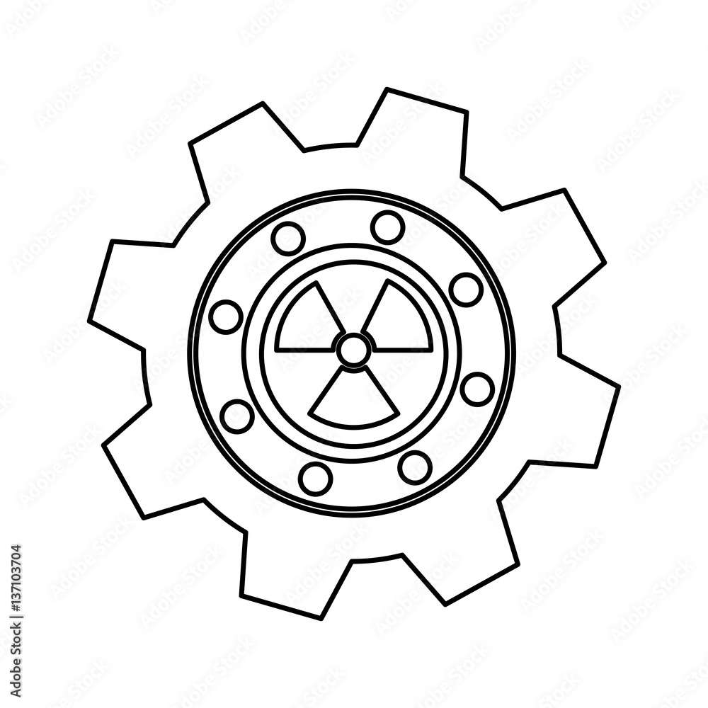 Gear industrial piece icon vector illustration graphic design Gear industrial piece icon vector illustration graphic design