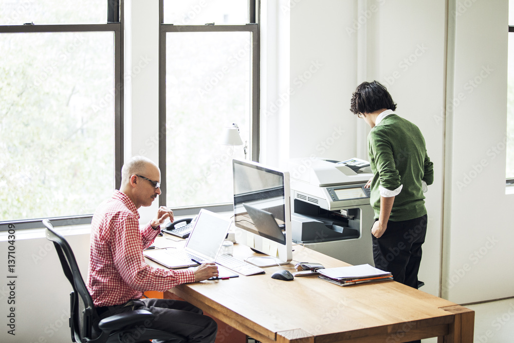 Men working in office Men working in office