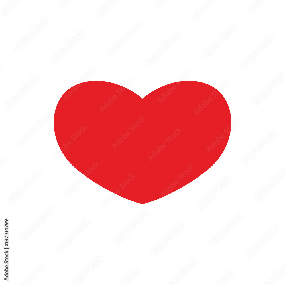 Heart and love icon vector illustration graphic design