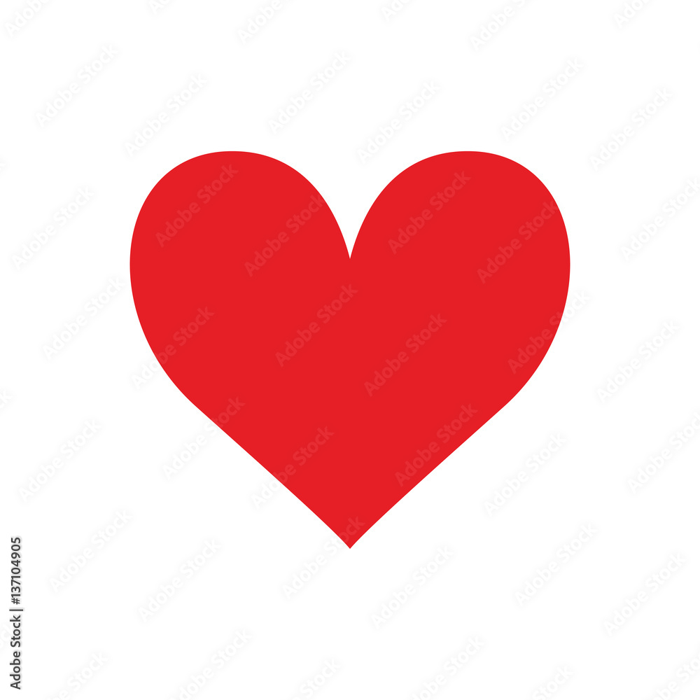 Heart and love icon vector illustration graphic design