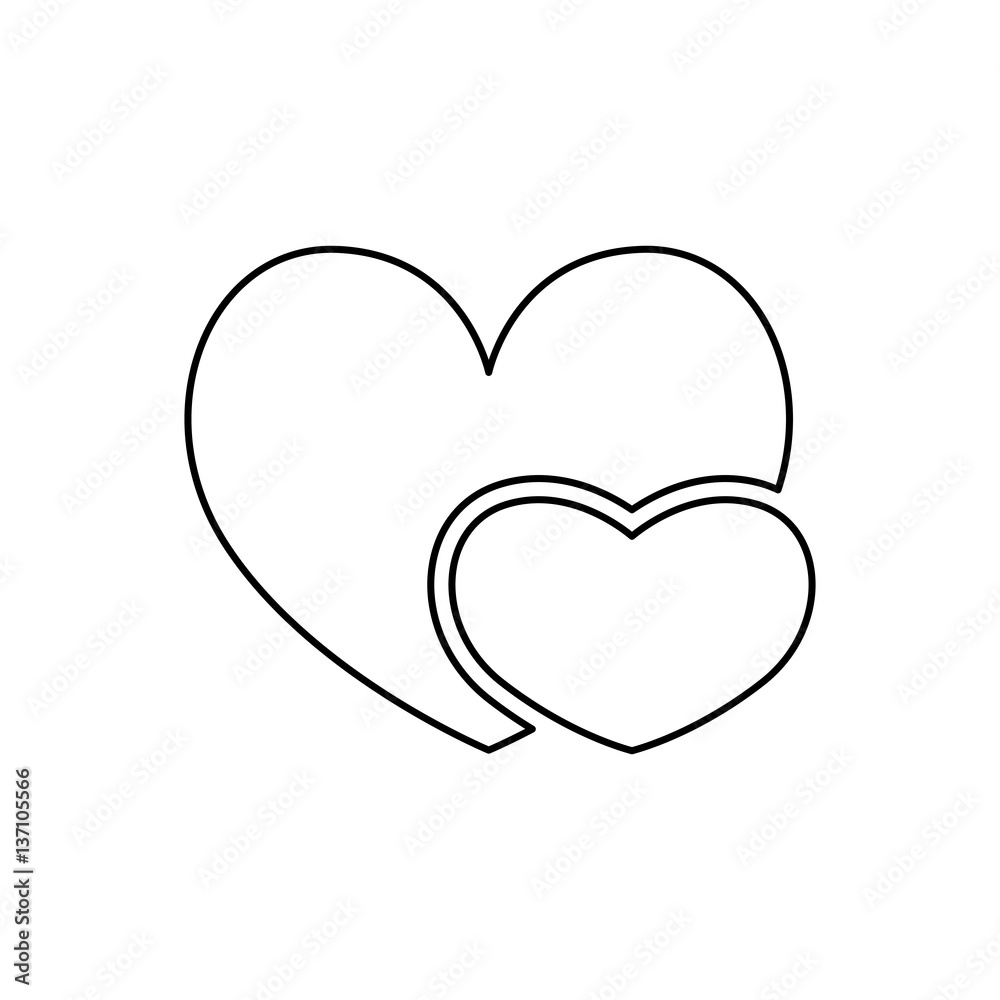 Heart and love icon vector illustration graphic design Heart and love icon vector illustration graphic design