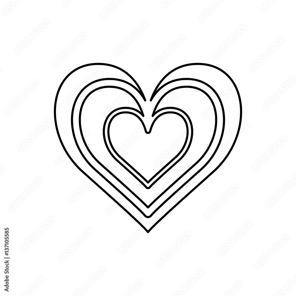 Heart and love icon vector illustration graphic design Heart and love icon vector illustration graphic design