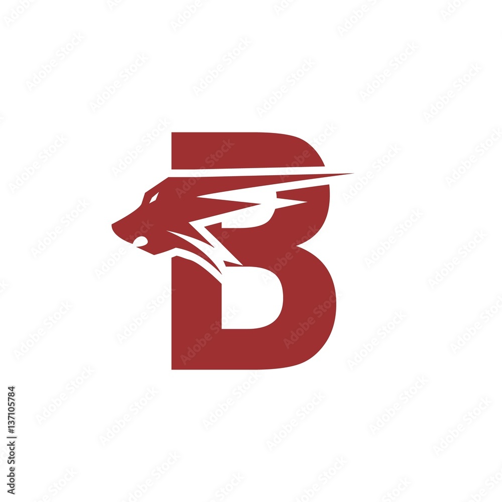 Letter B 3D render Mentle Red color 11577336 PNG