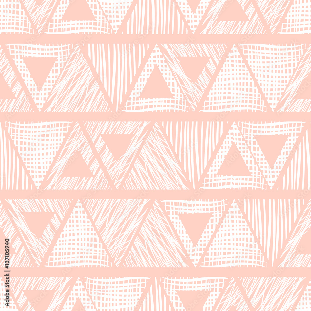 Seamless vector geometrical pattern with triangle. endless background with hand drawn textured geometric figures. Graphic illustration Template for wrapping, web backgrounds, wallpaper, wrap, print Seamless vector geometrical pattern with triangle. endless background with hand drawn textured geometric figures. Graphic illustration Template for wrapping, web backgrounds, wallpaper, wrap, print