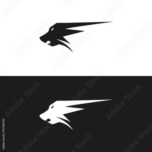 Lion or Wolf or Beast Vector Logo