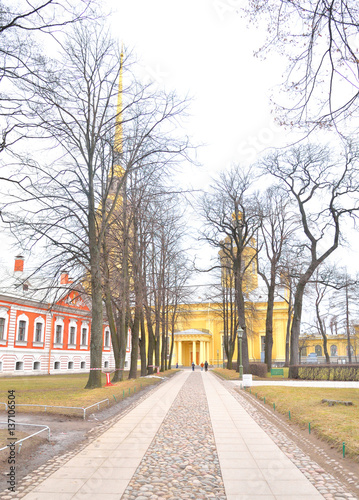 Street in Peter and Paul Fortress.