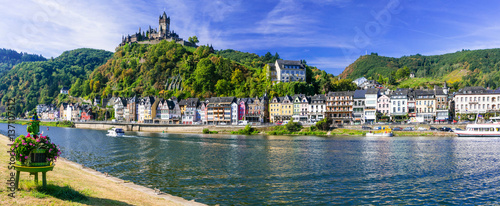 Travel in Germany - river cruises in Rhein river, medieval Cochem