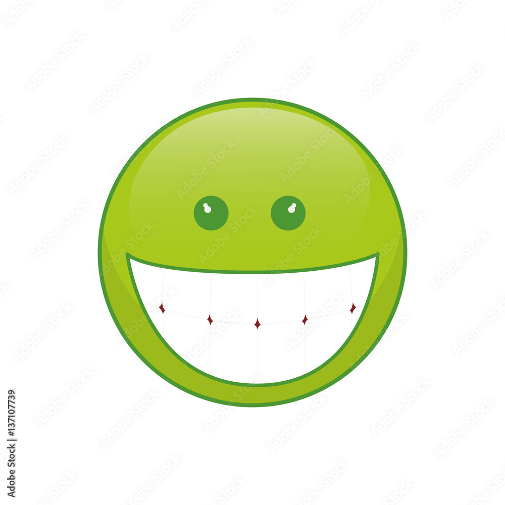 Fototapeta premium Funny emoticon cartoon icon vector illustration graphic design