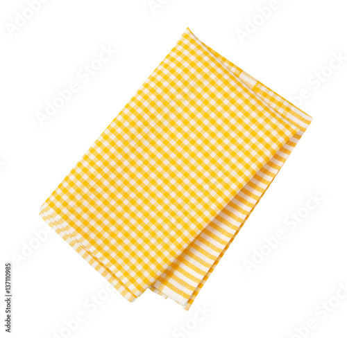 yellow and white table linen