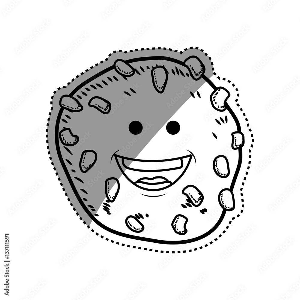 Funny cookie cartoon icon vector illustration graphic design Funny cookie cartoon icon vector illustration graphic design
