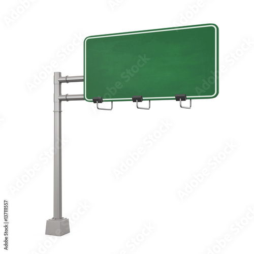 Blank Freeway Sign