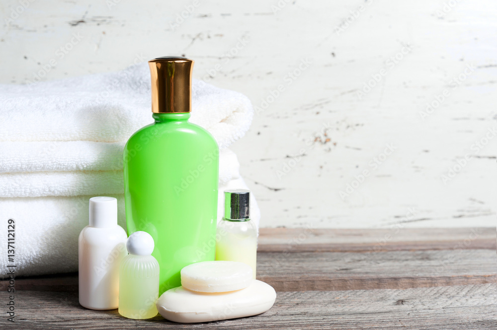 Soap Bar And Liquid. Shampoo, Shower Gel, lotion. Towels. Spa Kit