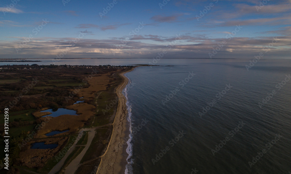 Vue aérienne Presqu'île de Rhuys