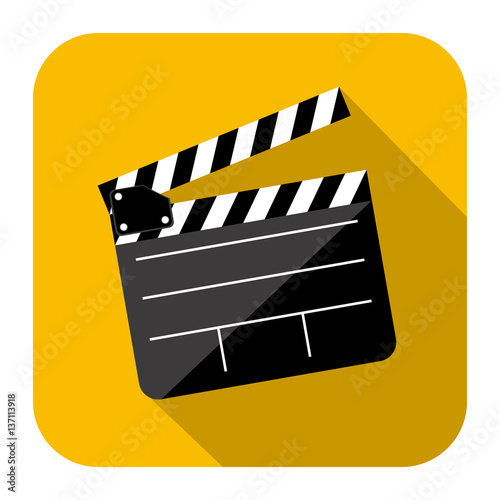 symbol short film icon image, vector illustration design