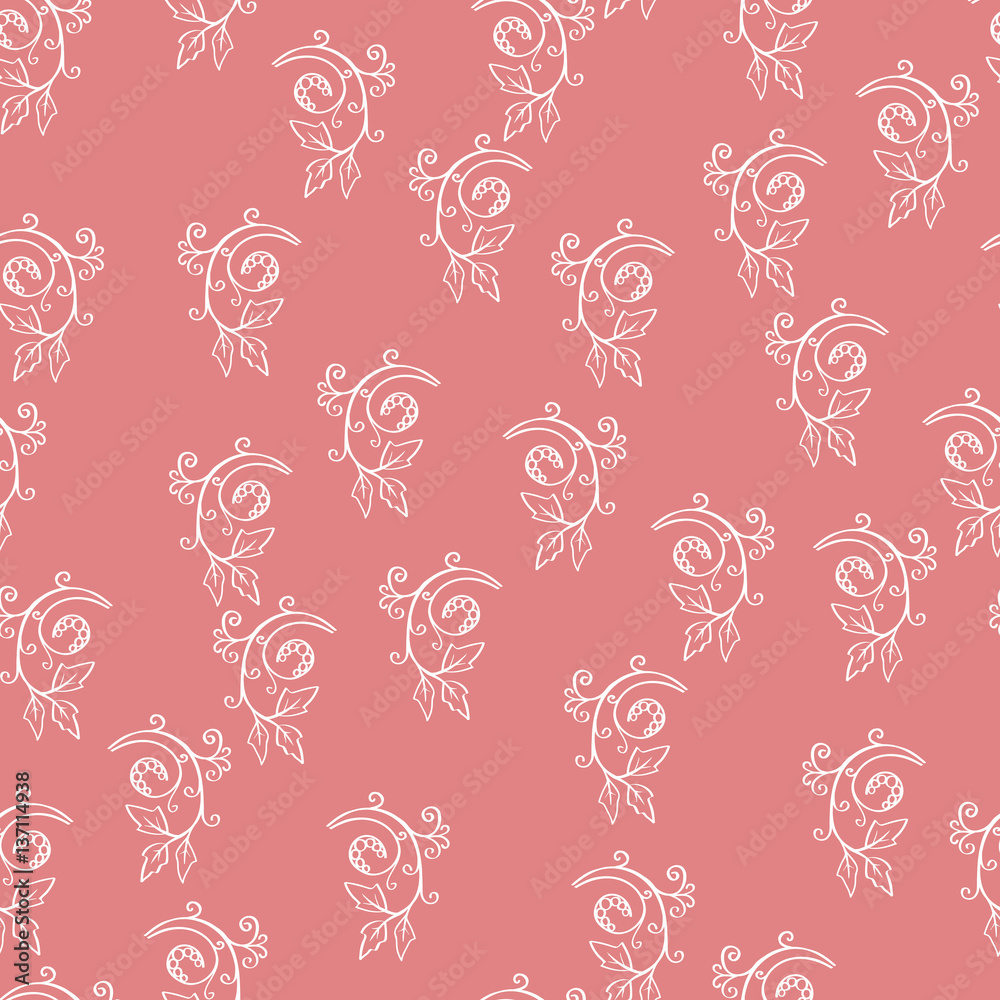 Floral Seamless Pattern Hand Drawn Art Floral Seamless Pattern Hand Drawn Art