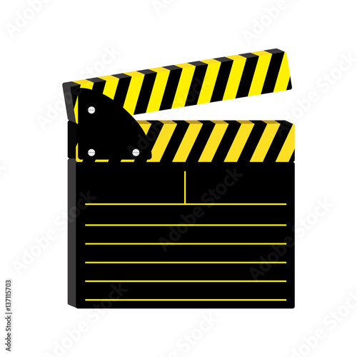 symbol short film icon image, vector illustration design