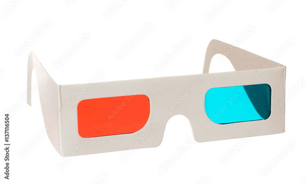 3d glasses isolated on the white background 3d glasses isolated on the white background