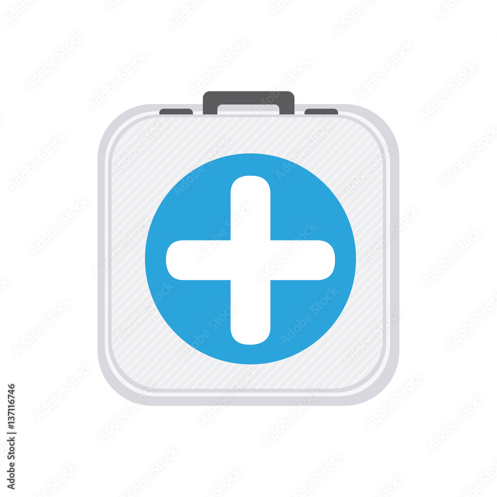 Fototapeta premium symbol hospital suitcase icon image, vector illustration design