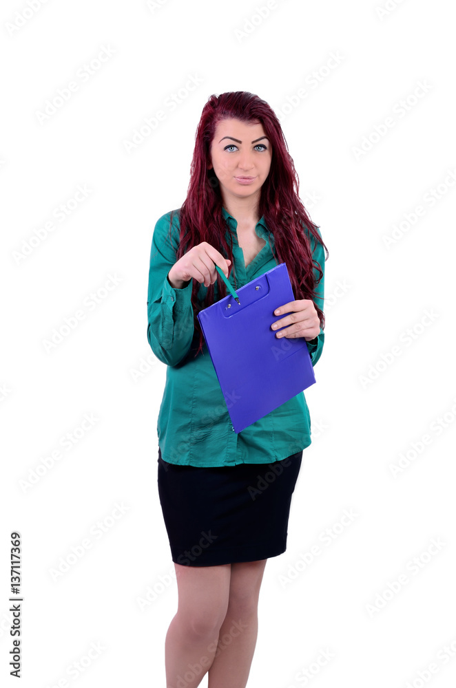 isolated business woman isolated business woman