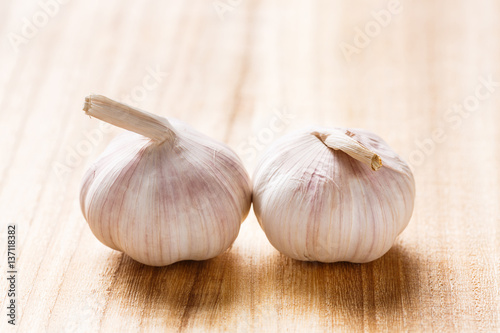 Organic garlic bulb