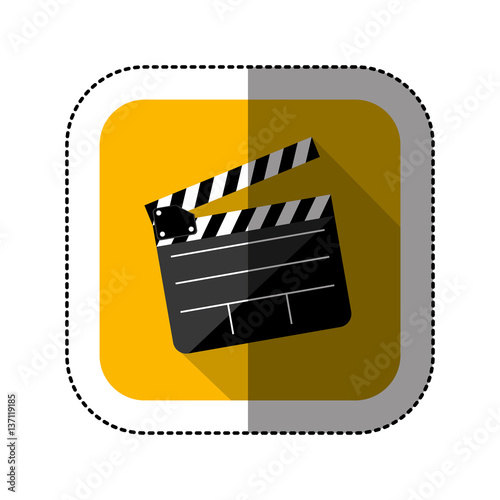 symbol short film icon image, vector illustration design