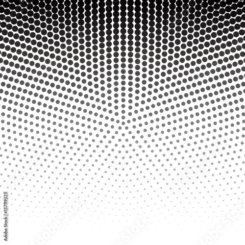 Vector dots halftone. Black dots on white background. texture round