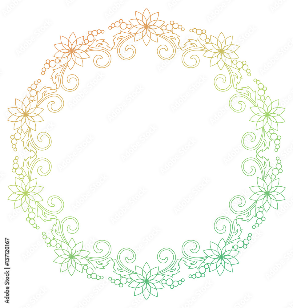 Beautiful round gradient frame. Raster clip art. Beautiful round gradient frame. Raster clip art.