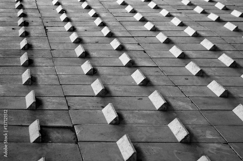 Photography Black and white abstract geometrical pattern