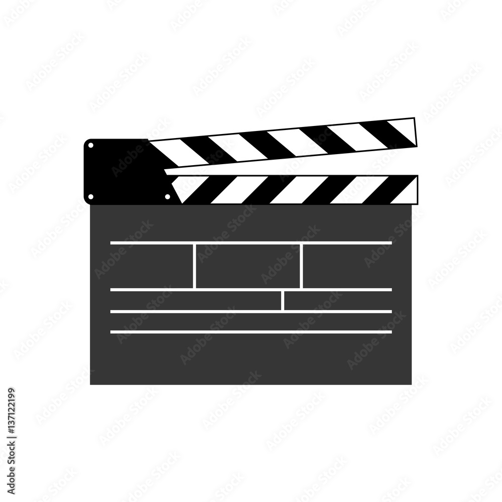 Fototapeta premium Movie clapper illustration