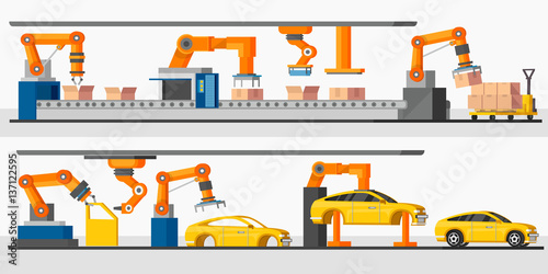 Industrial Automation Robot Horizontal Banners
