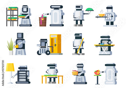 Artificial Intelligence Robots Set