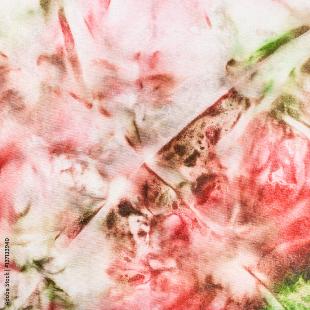 pink and green abstract pattern on silk batik pink and green abstract pattern on silk batik