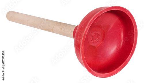 bottom view of common household plumbing plunger