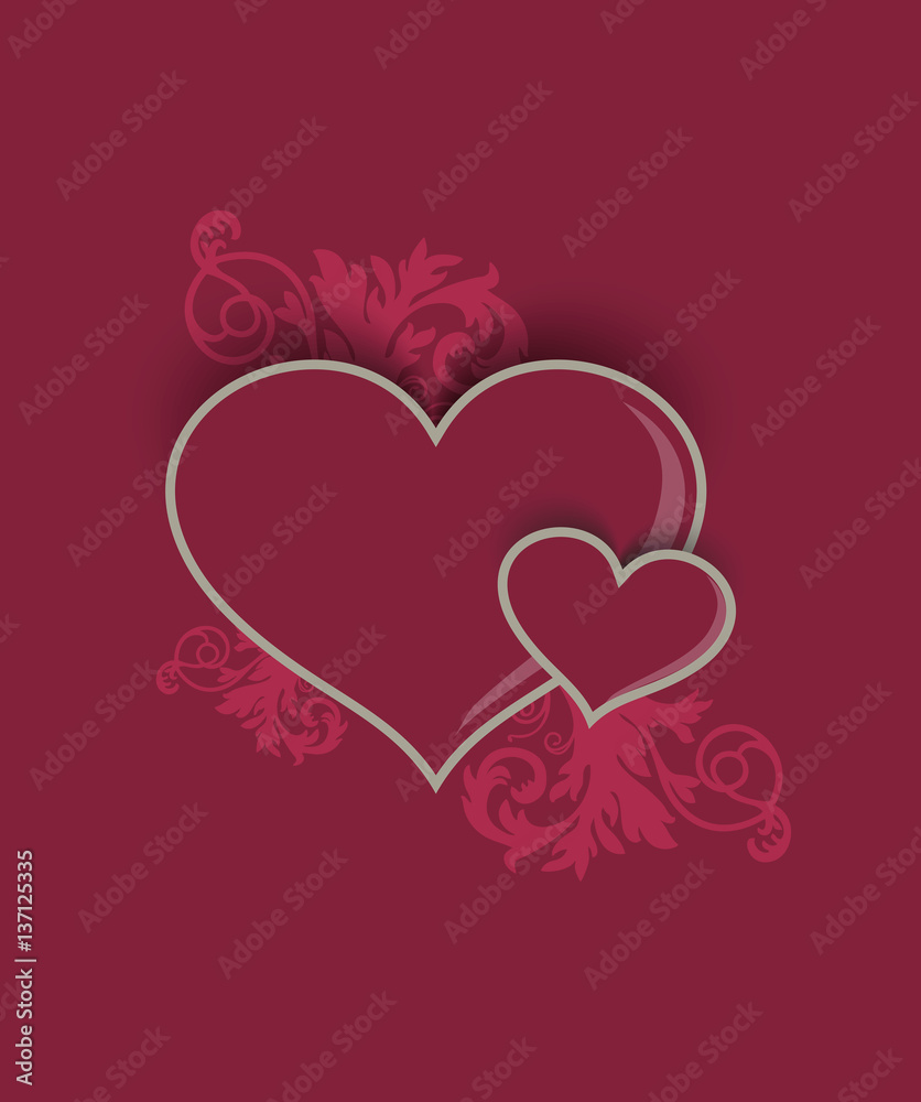 Herzen mit Ornament Herzen mit Ornament