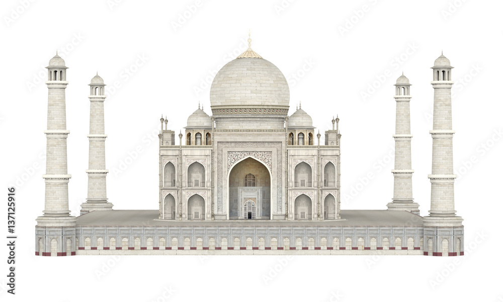 Taj Mahal Isolated