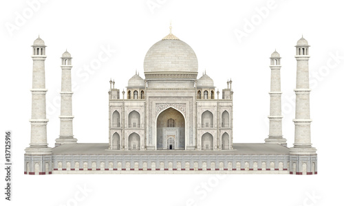 Taj Mahal Isolated