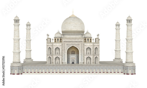Photography Taj Mahal Isolated