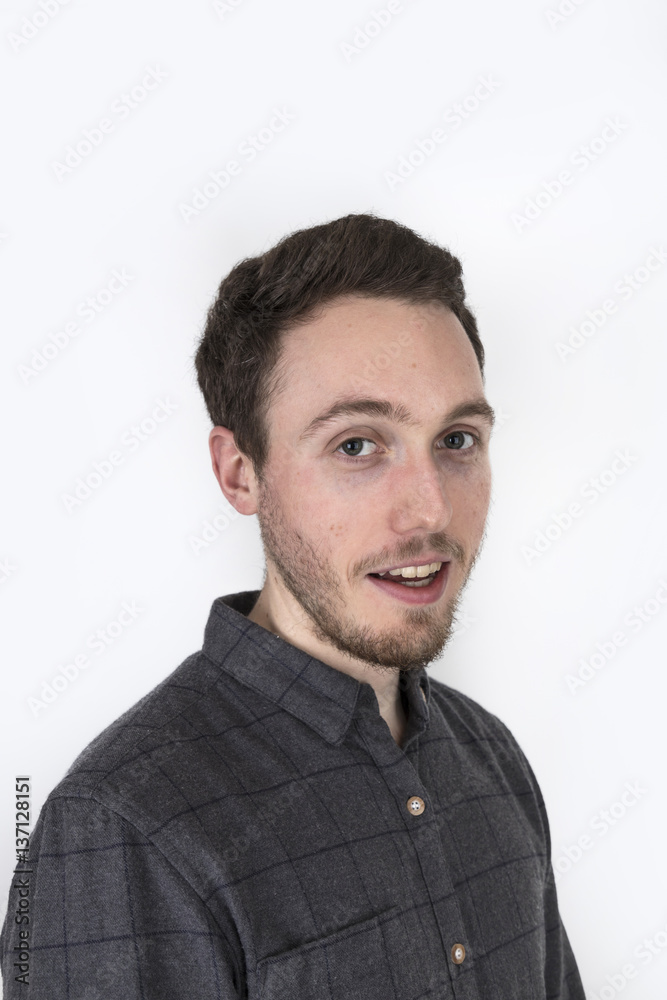 handsome young man with beard handsome young man with beard