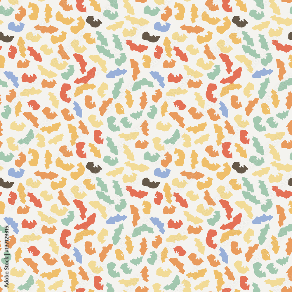 Seamless pattern of abstract strokes and dots. Seamless pattern of abstract strokes and dots.