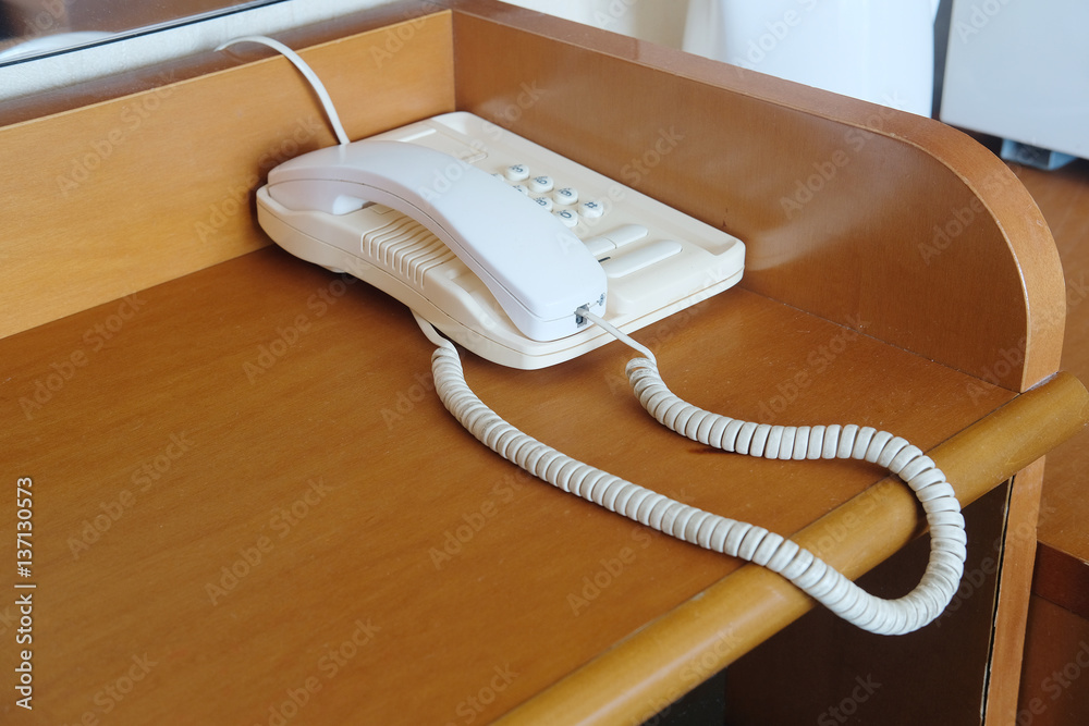 telephone stands on a table telephone stands on a table