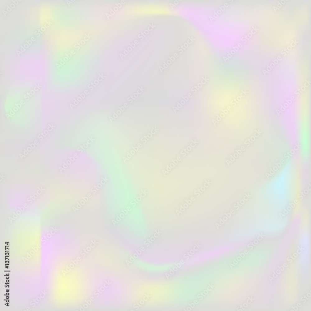 Holographic pearl background. Iridescent hologram grey backdrop