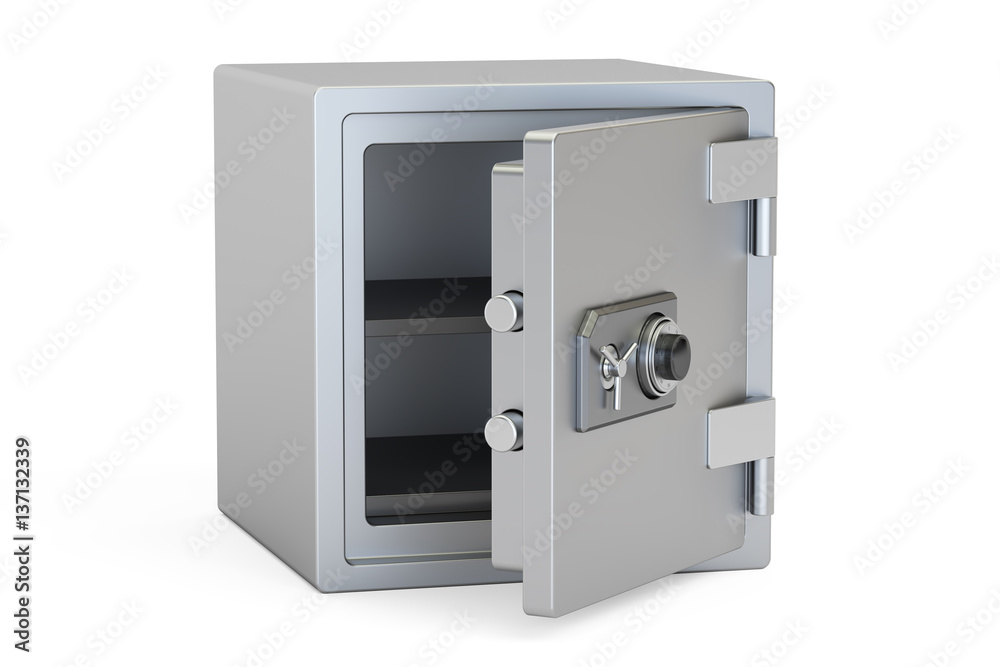 Safe Box With Combination Lock, 3D rendering Safe Box With Combination Lock, 3D rendering