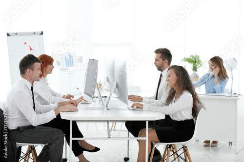 Business people at modern o...