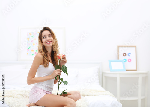 Young attractive woman with...