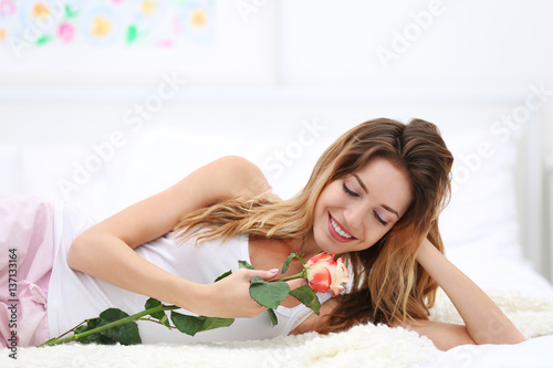 Young attractive woman with...