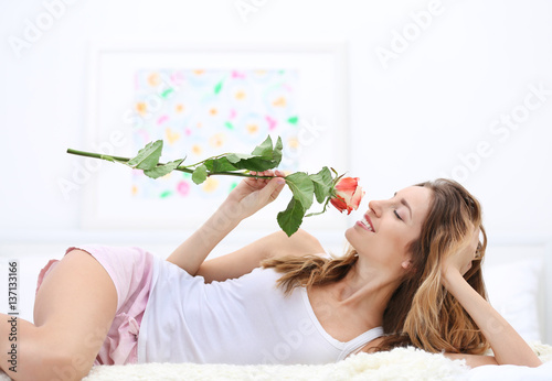Young attractive woman with...
