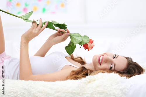 Young attractive woman with...