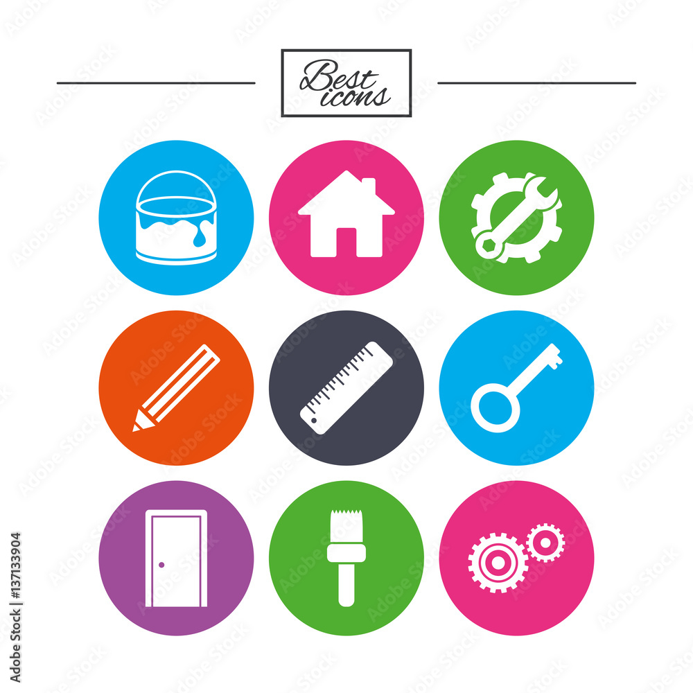 Repair, construction icons. Service signs. Repair, construction icons. Service signs.