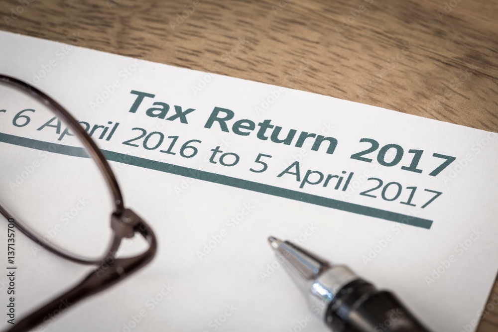 Fototapeta premium Tax return 2017